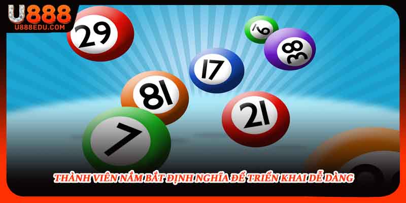 Thành viên nắm bắt định nghĩa để triển khai dễ dàng